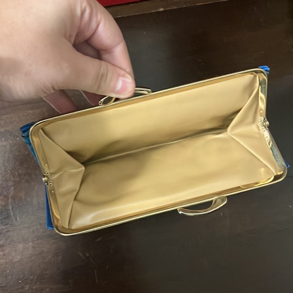 Vintage 1987 Blue Leather Rolf Wallet with all Packing Inserts NOS - Picture 5 of 13